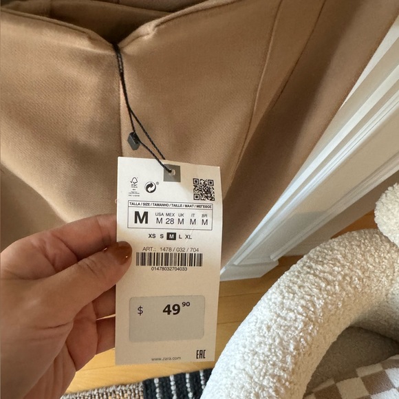Zara brand new with tags high waisted pants in M - Picture 6 of 6